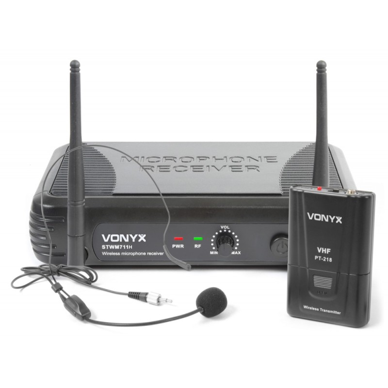 STWM711H Microfon fara fir cu lavaliera VHF, Vonyx