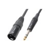 Cablu XLR tata - Jack 6,3mm stereo tata 0.15m PD Connex