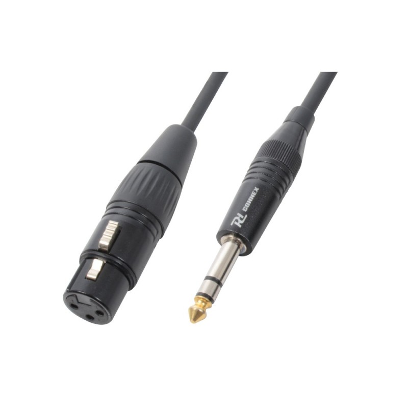 Cablu XLR mama - Jack 6,3mm stereo tata 1.5m PD Connex