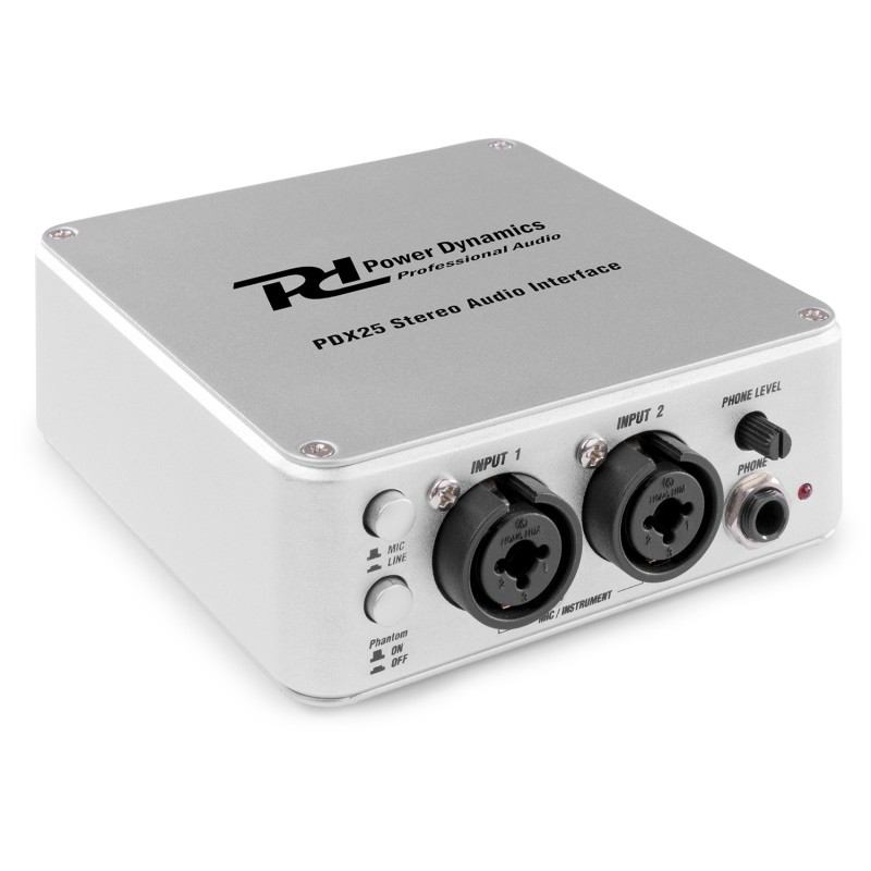PDX25 Interfata audio cu 2 canale USB Power Dynamics