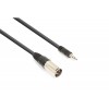 Cablu XLR Tata - jack stereo 3.5m Tata 0.5m