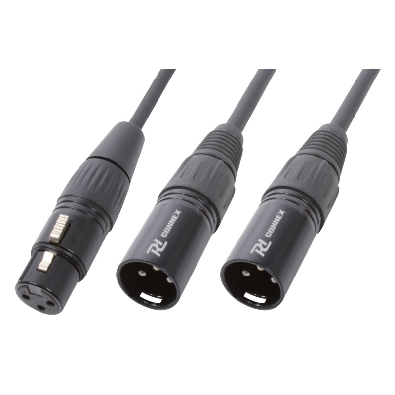 Cablu XLR mama - 2x XLR tata 0.5m PD-Connex CX140