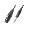 Cablu XLR mama - Jack 6,3mm stereo tata 1.5m PD Connex