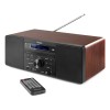 PRATO Microsistem All-In-One, 60W, stereo, Bluetooth/CD/MP3/USB/DAB+, negru/maro, Audizio